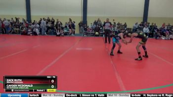 75 lbs Cons. Round 2 - Zack Ruth, Braham Warriors vs Cayden McDonald, No Nonsense Wrestling