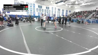 105 lbs Cons. Round 1 - Leila Rivera, El Toro vs Laila Gutierrez, Cypress