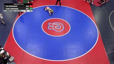 110 lbs 3rd Place - Lee Dreshman, Canon-McMillan vs Gabe Oberheim, Montgomery