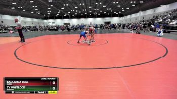 106 lbs Cons. Round 1 - Ty Whitlock, Harrah vs Kaulahea Leal, Klein