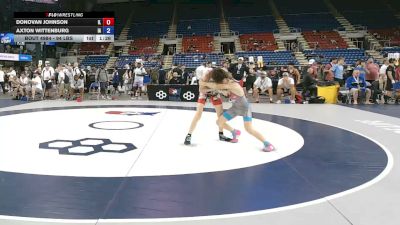 94 lbs Cons. Rd Of 16 - Donovan Johnson, Illinois vs Axton Wittenburg, Iowa