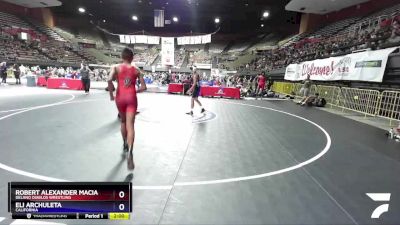 114 lbs Cons. Round 2 - Robert Alexander Macias, Delano Diablos Wrestling vs Eli Archuleta, California