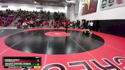 165 lbs Cons. Semi - Vincent Sanchez-Vasquez, Pueblo County vs Charlie Rohlf, Mountain Vista