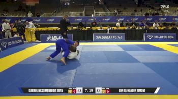 Ben Alexander Simone vs Gabriel Nascimento Da Silva 2026 Pan Jiu Jitsu IBJJF Championship