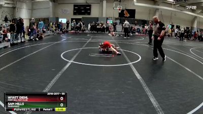 55 lbs Cons. Round 3 - Wyatt Diehl, Fort Hill Mat Club vs Sam Mills, Warhawks