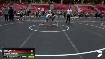105 lbs Cons. Semi - Gage Grizzle, Renegades vs Gabriel Oliveira, Greater Heights Wrestling