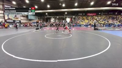 112 lbs 1st Place Match - Sofia Ramos, Central Florida Wrestling vs Ella Brown, Dakota Rattlers