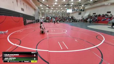 113 lbs Round 2 (4 Team) - Colin MacInnes, Castle View vs Jake Brown, Rock Canyon