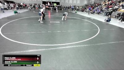 113 lbs Cons. Round 5 - Max Clark, Wabeno/Laona/Th. Lakes vs Gavin Slark, Markesan