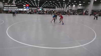155 lbs Cons. Sub-rd Of 16 - Caroline Owens, Missouri vs Reiley Ruttkowski, Legacy Wrestling Club