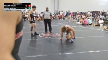 190 lbs Round 3 (4 Team) - William Childs, The Dream Team vs Akeem Mitchell, Top Rank Hawks Wrestling