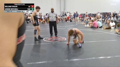 190 lbs Round 3 (4 Team) - William Childs, The Dream Team vs Akeem Mitchell, Top Rank Hawks Wrestling