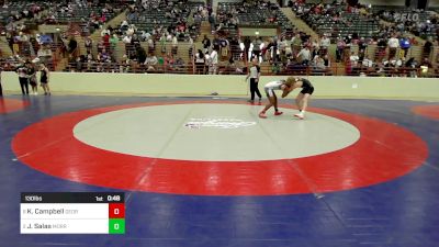 130 lbs Consolation - Kingston Campbell, Georgia vs Joaquin Salas, Morris Fitness Wrestling Club