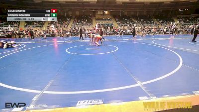 95 lbs Consi Of 16 #2 - Cole Martin, Greater Heights Wrestling vs Brison Romero, Mile High Wrestling Club
