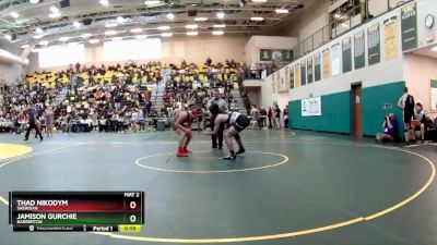 157 lbs 7th Place Match - Jamison Gurchie, BARBERTON vs Thad Nikodym, SHERIDAN