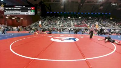 2A-106 lbs Quarterfinal - Danner Wiseman, Moorcroft vs Ricky Schneider, Kemmerer