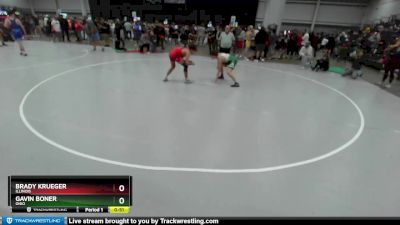 132 lbs Cons. Round 4 - Brady Krueger, Illinois vs Gavin Boner, Ohio