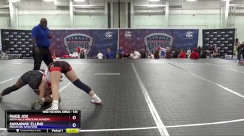 126 lbs 3rd Place Match - Paige Jox, South Hills Wrestling Academy vs Savannah Elling, Predators Wrestling