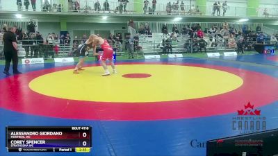 80kg Champ. Round 3 - Alessandro Giordano, Montreal WC vs Corey Spencer, Strathcona WC