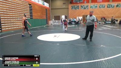 197 lbs Cons. Semi - Joseph Robles, Victor Valley College vs Jakar Carter, Palomar College