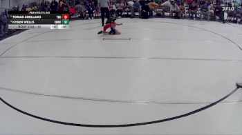 16 lbs Cons. Semi - Tobias Arellano, Trojan Wrestling Club vs Kysen Wells, Kearney MatCats Wrestling Club