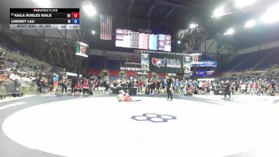 95 lbs Cons. Rd Of 16 - Kaila Robles Rials, CA vs Lindsey Lau, HI
