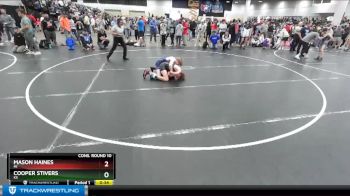 106 lbs Cons. Round 10 - Mason Haines, MI vs Cooper Stivers, KS
