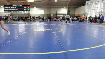 120 lbs Champ. Round 2 - Lanie Desgranges, Napoleon Jr./Sr. High School vs Mia Thompson, Sandusky