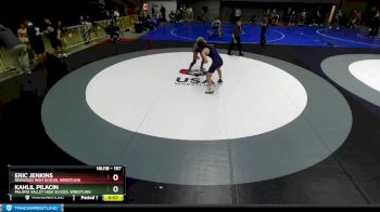 157 lbs Cons. Round 1 - Eric Jenkins, Redwood High School Wrestling vs Kahlil Pilacin, Paloma Valley High School Wrestling