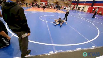 80 lbs Rr Rnd 4 - Callum Hunter, Owasso Takedown Club vs Logan Sligar, Tulsa Blue T Panthers