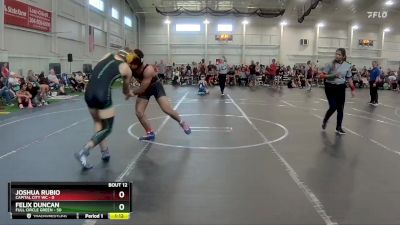 165 lbs Round 4 (6 Team) - Felix Duncan, Full Circle Green vs Joshua Rubio, Capital City WC