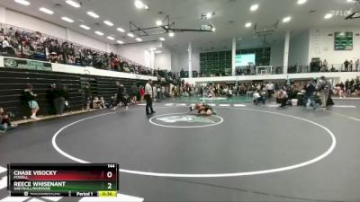 144 lbs Cons. Round 1 - Reece Whisenant, Greybull/Riverside vs Chase Visocky, Powell