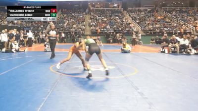 6A - 107 lbs Quarterfinal - Catherine Lebui, West Brunswick High School vs Millyanes Rivera, Robert B. Glenn High School
