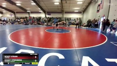 120 lbs Cons. Round 2 - Donny Sternberg, Natrona County vs Wyatt Strain, Laramie