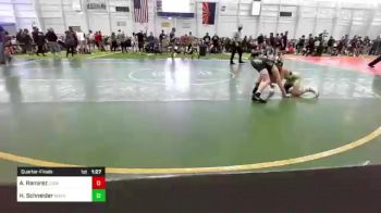 74 lbs Quarterfinal - Aaron Ramirez, Lockjaw WC vs Houston Schneider, Mayhem WC