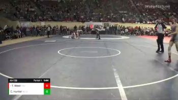 4A-138 lbs Cons. Semi - Toby West, Fort Gibson vs Caleb Hunter, McLoud