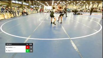 132 lbs Rr Rnd 1 - Mason Indick, Star Wrestling vs Nathan Cox, Militia Wrestling Club
