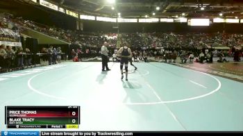 2A 120 lbs Quarterfinal - Blake Tracy, Raft River vs Price Thomas, Glenns Ferry