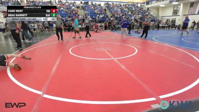 70 lbs Consi Of 8 #2 - Cade West, Pawnee Wrestling Club vs Beau Barrett, Black Fox Wrestling