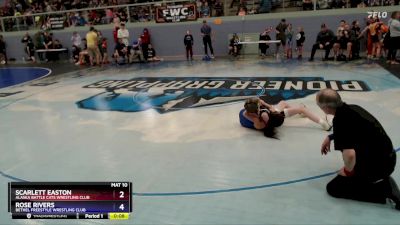 87 lbs Round 2 - Rose Rivers, Bethel Freestyle Wrestling Club vs Scarlett Easton, Alaska Battle Cats Wrestling Club