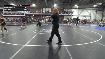 124 lbs Quarterfinal - Leah Chandler, Wartburg vs Cali Leng, Iowa