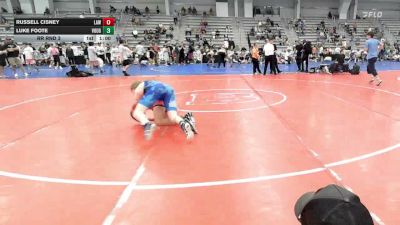120 lbs Rr Rnd 3 - Russell Cisney, LAW Red - HSB vs Luke Foote, Vougars Wrestling - HSB