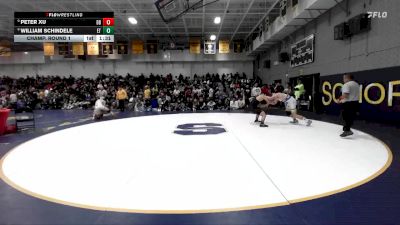175 lbs Champ. Round 1 - Peter Xu, Diamond Bar vs William Schindele, El Toro