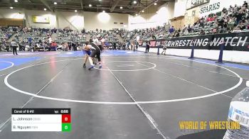 160 lbs Consi Of 8 #2 - Logan Johnson, Douglas County Grapplers vs Blake Nguyen, Fighting Squirrels