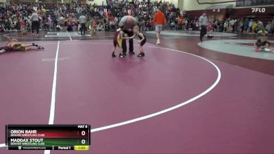 B-3 lbs Cons. Round 1 - Orion Bahr, Denver Wrestling Club vs Maddax Stout, Denver Wrestling Club