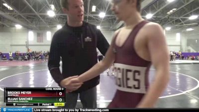 141 lbs Cons. Round 3 - Elijah Sanchez, Wisconsin-Oshkosh vs Brooks Meyer, Wartburg