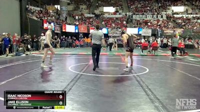 Champ. Round 1 - Isaac Nicoson, Florence-Carlton vs Jake Ellison, Columbus / Absarokee