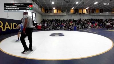 165 lbs Champ. Round 1 - James Holiday, Esperanza vs Roberto Santos, Chino Hills