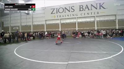 95 lbs Semifinal - Koree Walker, Bear River Wrestling Club vs Ofa Latu, American Fork