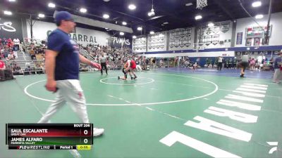 150 lbs Cons. Semi - Saul Escalante, Great Oak vs James Alfaro, Murrieta Valley